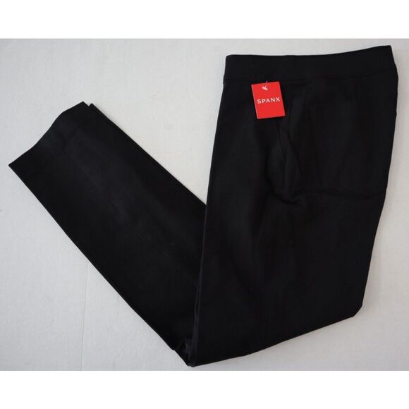 SPANX 20365R Women's Sz Small Classic Black Polished Ankle Slim Pants - Picture 7 of 9